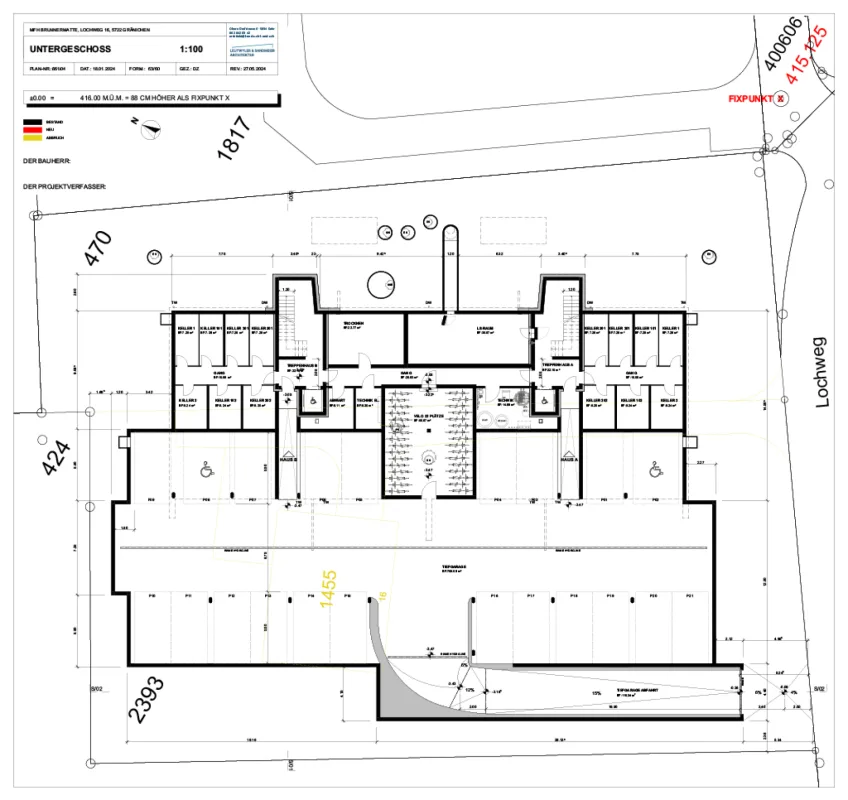 Last new building garden apartment: 3.5 rooms on 105 m2 with high quality and construction standard, as well as 26 m2 covered terrace and own garden share