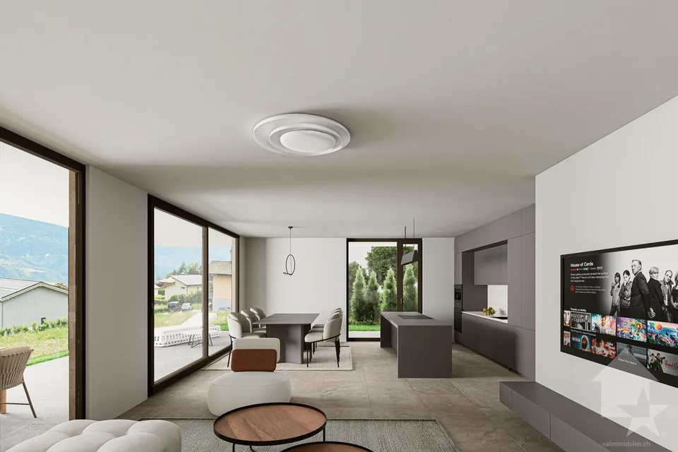 Chermignon, 4.5 rooms new on the 1st floor