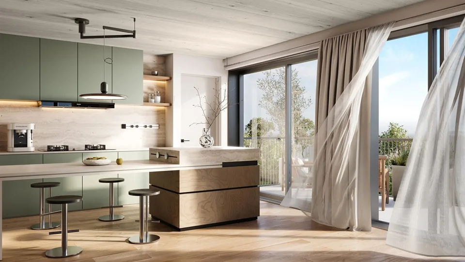 Appartamento di quattro locali in attico con terrazza di 76 m²
