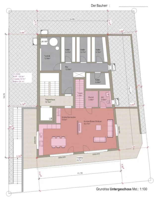 4.5 Appartamento duplex piano terra-primo piano Progetto di nuova costruzione di alta qualità a Zermatt - Residenza principale – foto 11 di 12