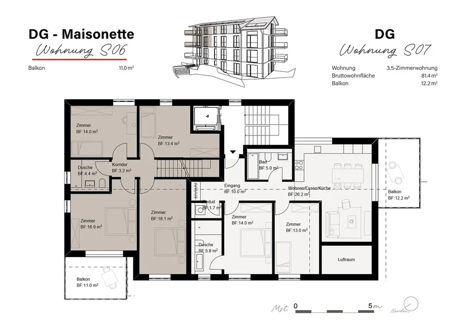 NEUBAU - gemütliche 5.5-Zi-Mais.-Whg. – Foto 6 von 6