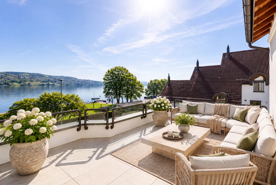 Thalwil: Grosszügiges Terrassenhaus mit Seesicht