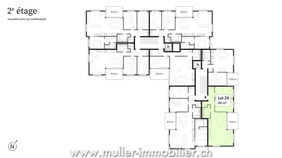 Entdecken Sie diese charmante 3,5-Zimmer-Wohnung im 2. Stock eines schönen Gebäudes! – Foto 8 von 13