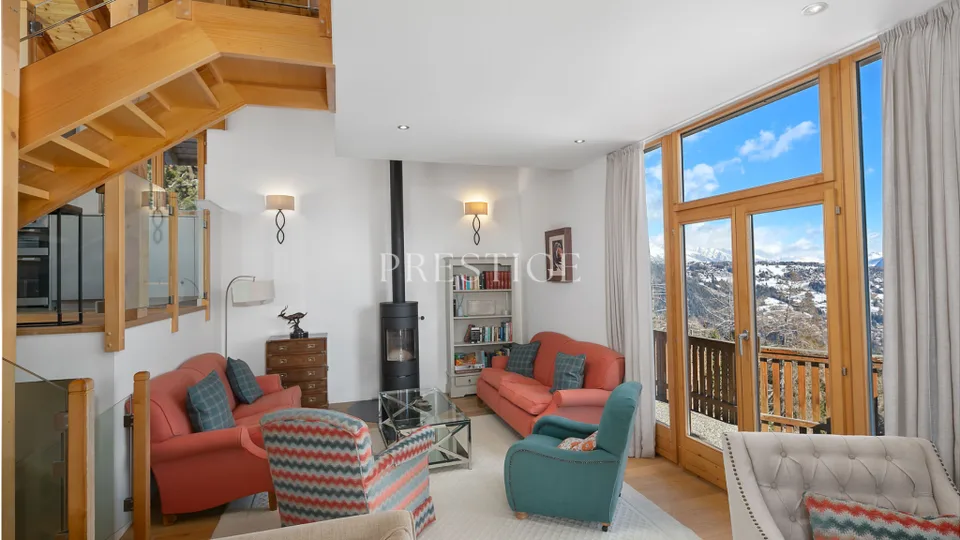 Chalet de 5 pièces avec vue imprenable à Anzère