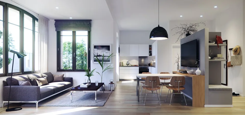 Appartement de 5.5 pièces dans vaste parc arborisé