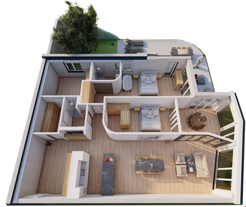 Exklusive 4½-Zimmer-Wohnung im Neubau (5222 Umiken)