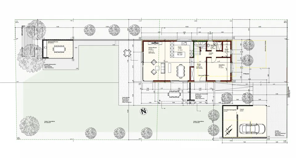 Bauland 1'005 m² mit bewilligtem 6.5-Zimmer-EFH