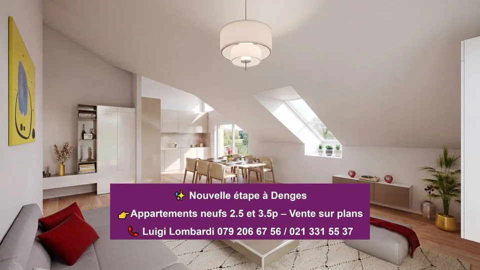 Charmant 2,5 pièces sous combles avec 2 balcons