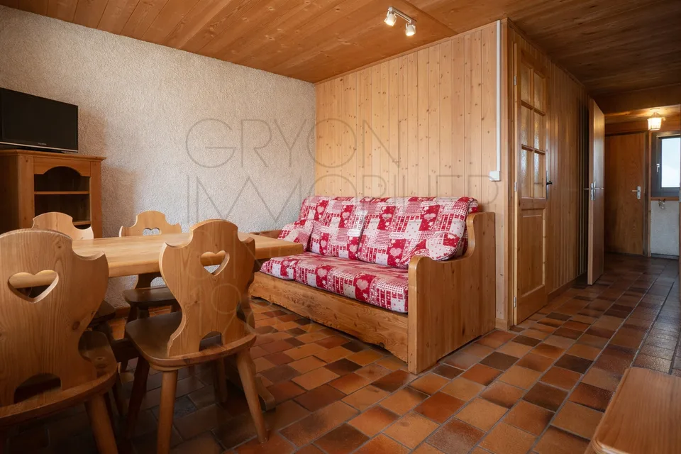 Studio ski-in ski-out à l'Alpe des Chaux avec balcon d'angle