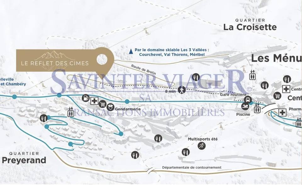 T3 au centre du PLUS VASTE domaine skiable AU MONDE Les 3 Vallées – Foto 6 von 12