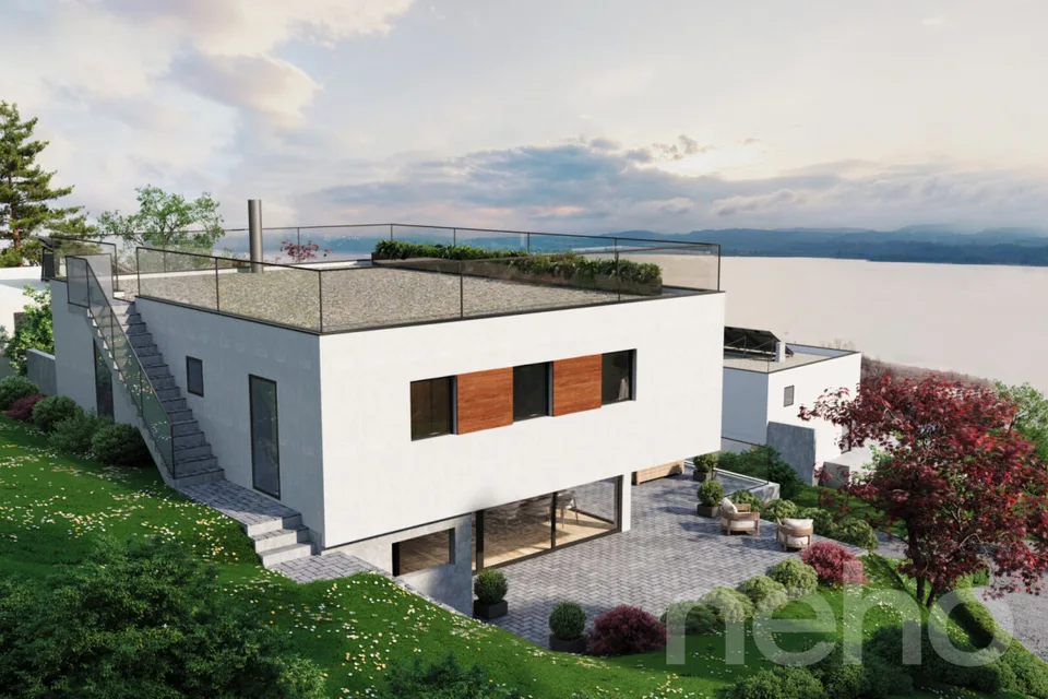 Architektenvilla mit Panoramablick auf den See und die Berge – Foto 15 von 21