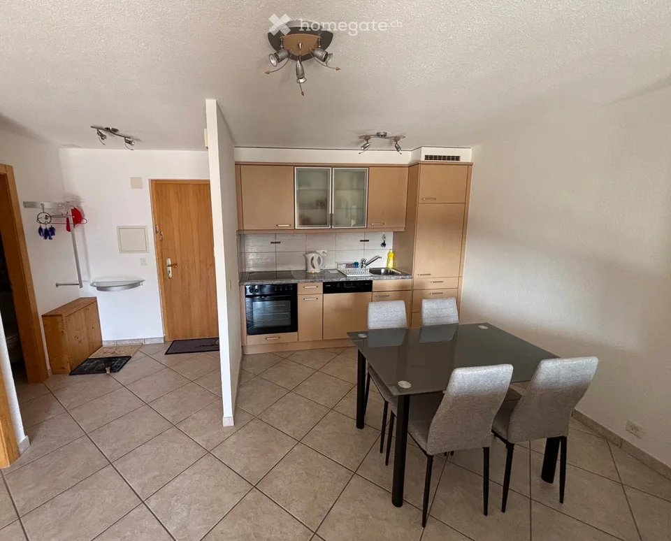 Charmantes 2.5-Zimmer-Wohnung in Ovronnaz – schöner Balkon und Kamin