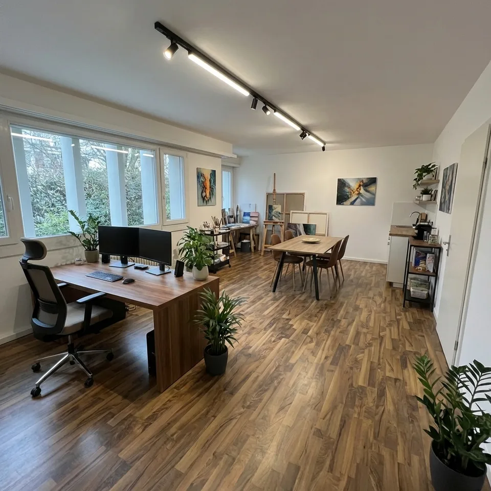 So könnte Ihr neues Büro oder Atelier aussehen...