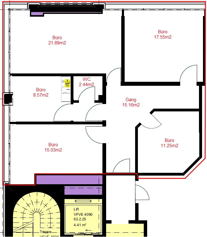 Büro-/ Praxisfläche im Rauracherzentrum in Riehen zu vermieten