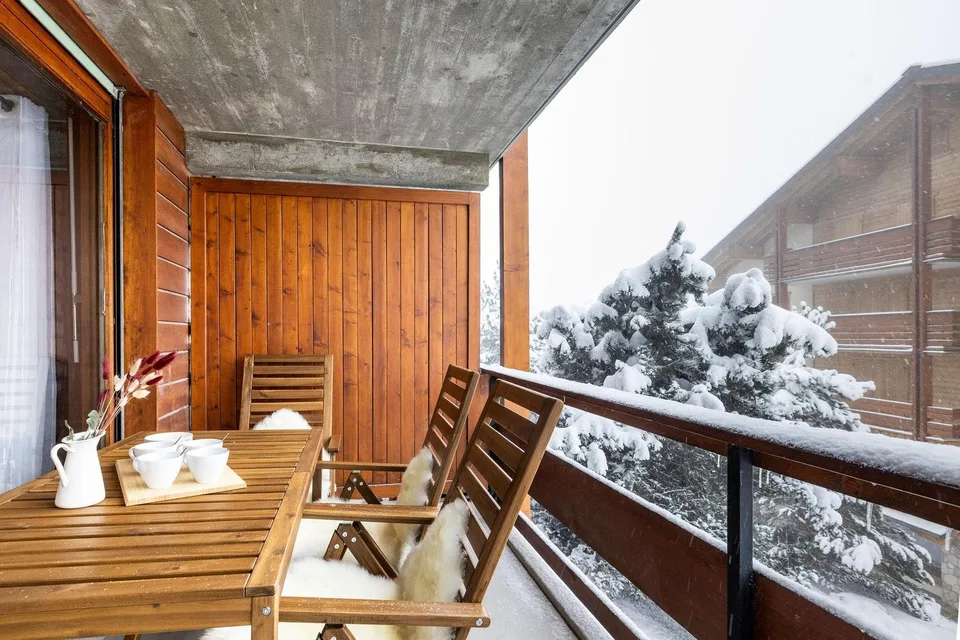 Affitto estivo disponibile fino al 30 novembre 2026 - Delizioso appartamento 1 camera con balcone nel cuore di Verbier