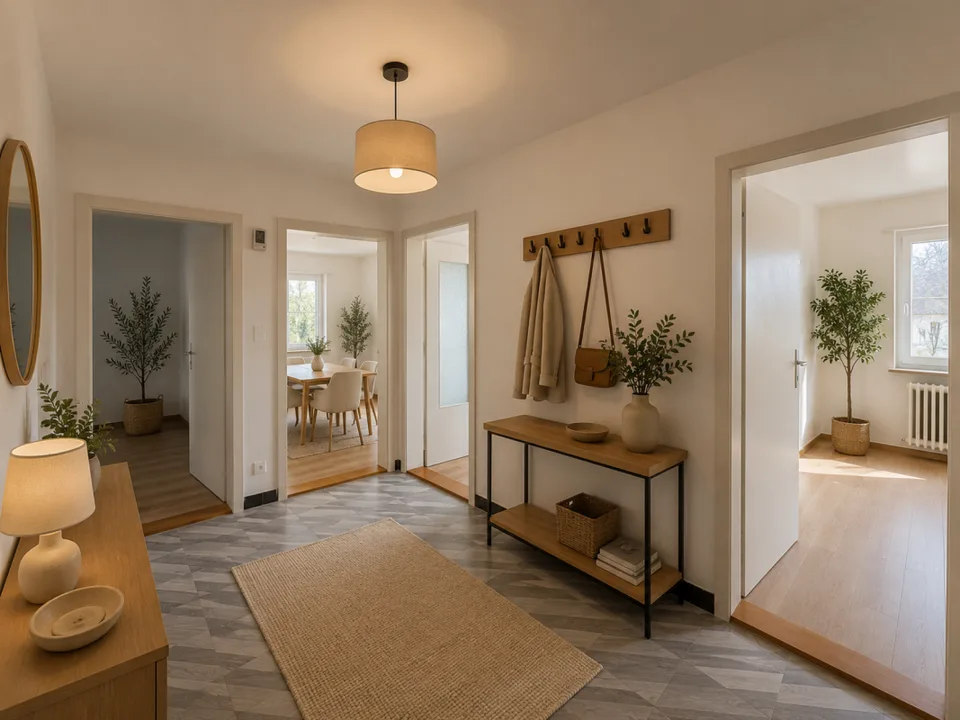 Tramelan, bel appartamento di 4.5 locali al piano terra con balcone