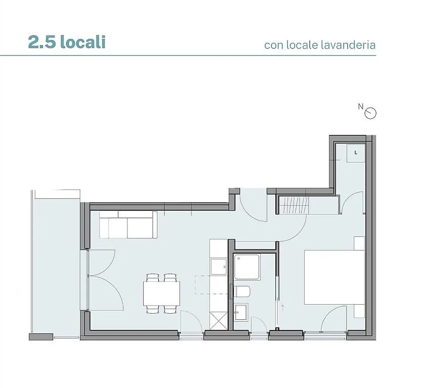 2,5 Lokale in Roveredo! Modern und mit großer Terrasse.