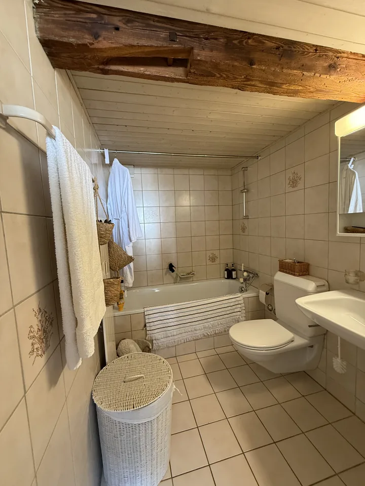 Charmante 3.5-Zimmer-Dachwohnung mit Cheminée und Altbau-Charme – Foto 9 von 10