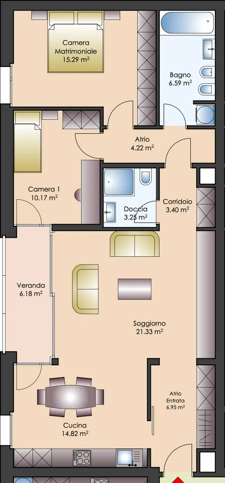 Wohnung 3,5 Zimmer in gutem Zustand – Foto 11 von 11
