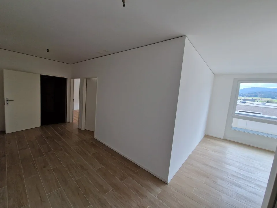 Magnificent bright attic with terrace – Unobstructed view in the center of Delémont