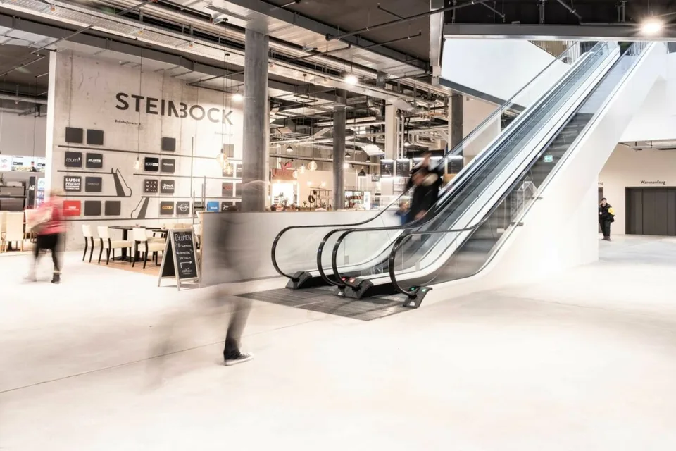Spazio popup nella sala del mercato di Steinbock