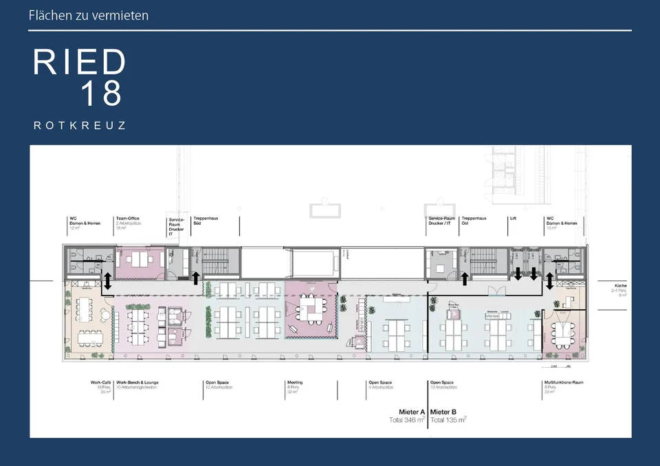 Ready-to-occupy office space within walking distance to Rotkreuz train station - flexible layout