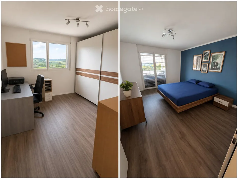 Befristet: möblierte 4.5-Zimmer-Whg in Ohmstal mit Bergsicht