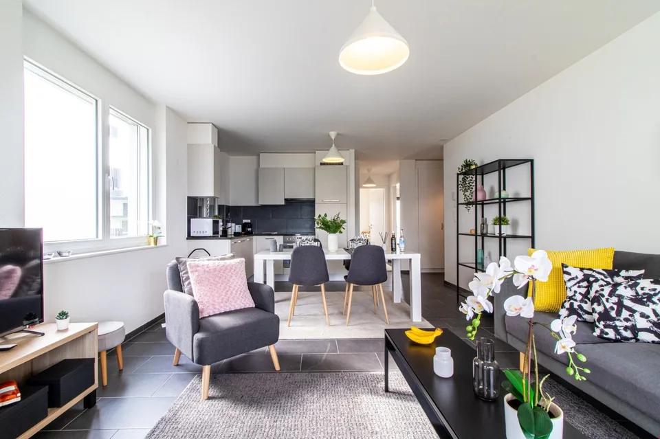 Moderne und möblierte Wohnung, nur wenige Minuten vom Ufer des Genfersees entfernt