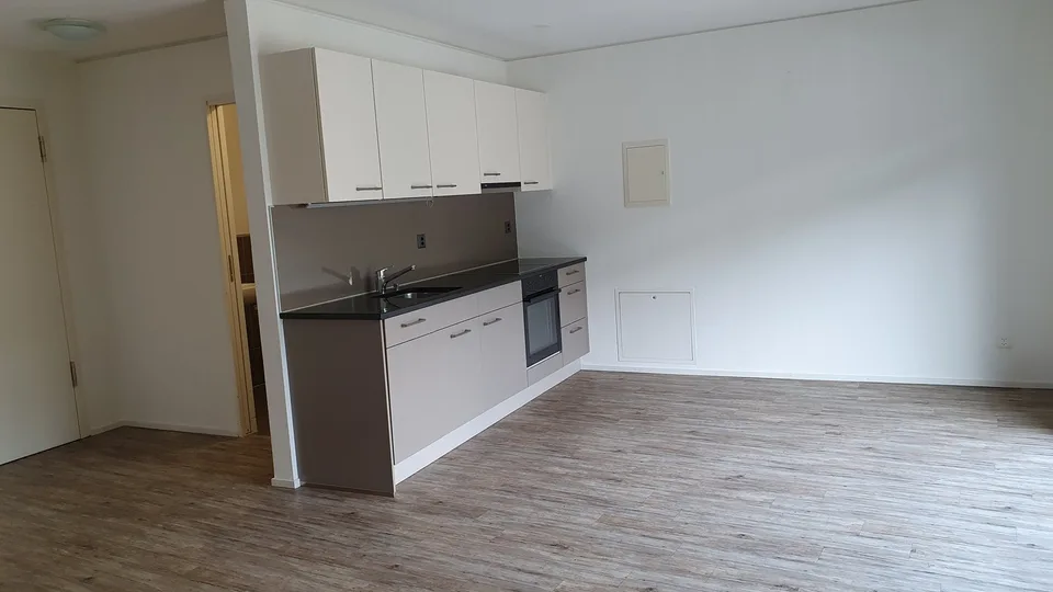 Appartement adapté dans résidence pour personnes âgées.