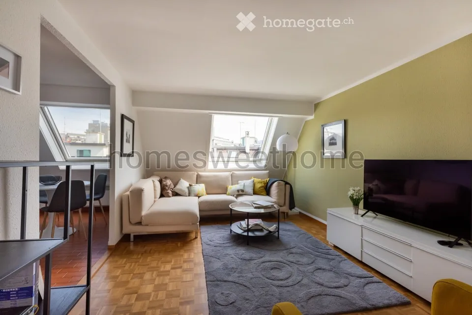 Appartement meublé 4 pièces avec balcon - Rue Cingria