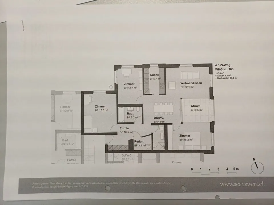 Appartement en propriété de 4,5 pièces avec terrasse sur le toit au Mattenbach