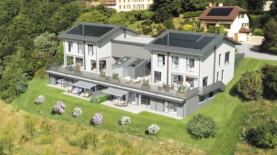 Villa en duplex avec terrasse de 73 m² à Vallorbe
