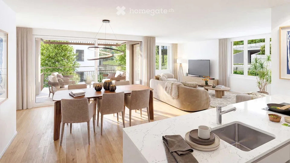 Neubau 5.5-Zimmer-Wohnung A 001 Gänseblümchen mit Minergie-Standard in Wohlenschwil