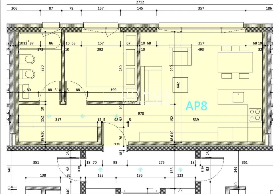 Wohnung mit 2.5 Zimmern, auch als Büro oder Einkünfte – Foto 7 von 8