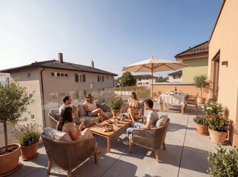 Attique en duplex au centre d'Yverdon
