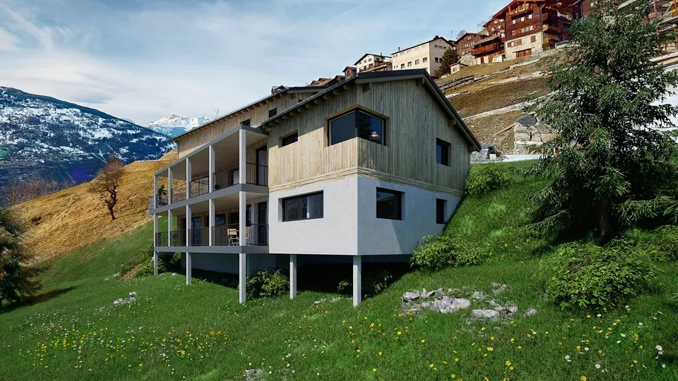 Appartamento di alta qualità con 4,5 stanze e vista mozzafiato, St-Martin, Val d'Hérens – foto 14 di 17
