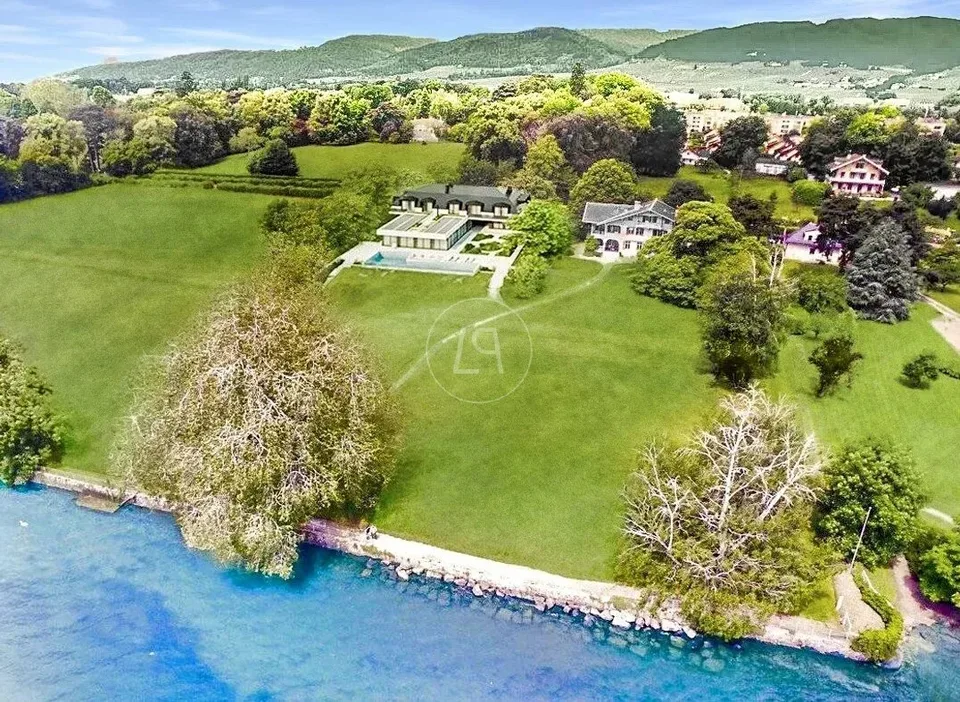 Projet d'une luxueuse villa contemporaine pied dans l'eau,  Rolle