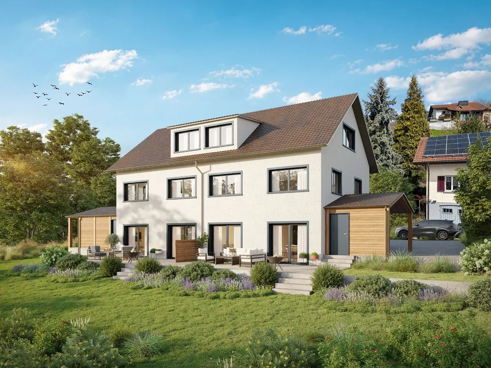 Perfekt für Paare & kleine Familien: Attraktives 5.5-Zimmer-Doppeleinfamilienhaus