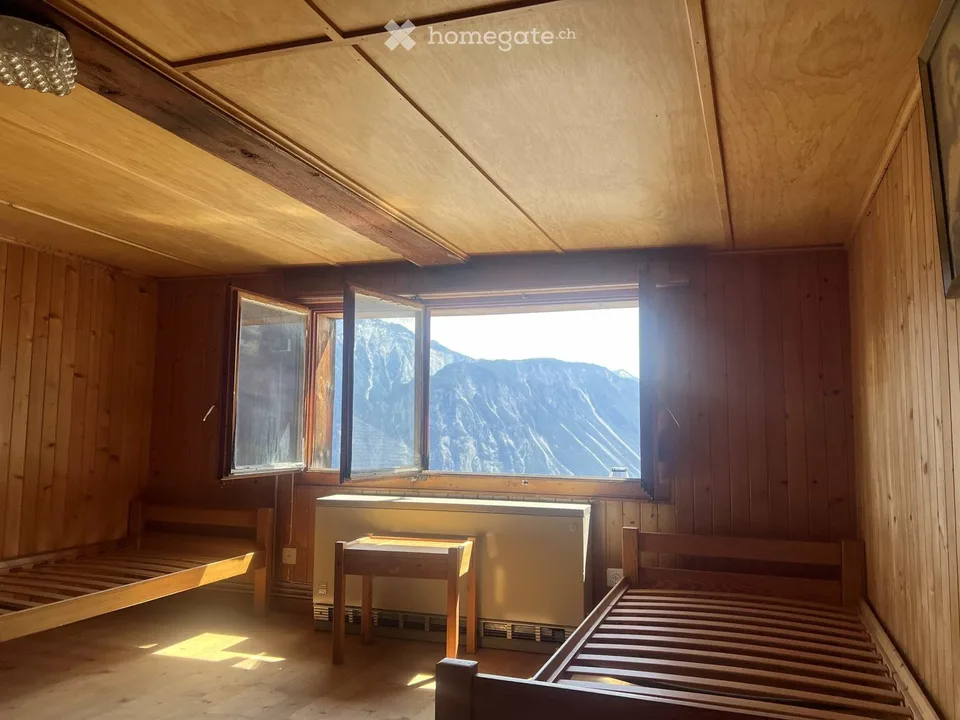 2 pièces avec cuisine, salle de bains + terrasse à Albinen.