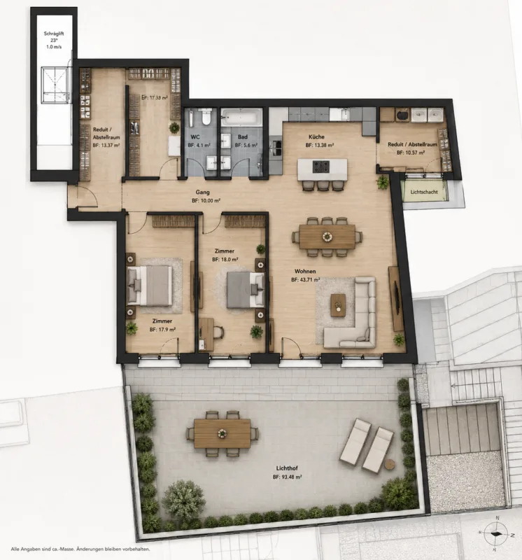 Terrassenwohnungen in einem architektonisch markanten Terrassenhaus