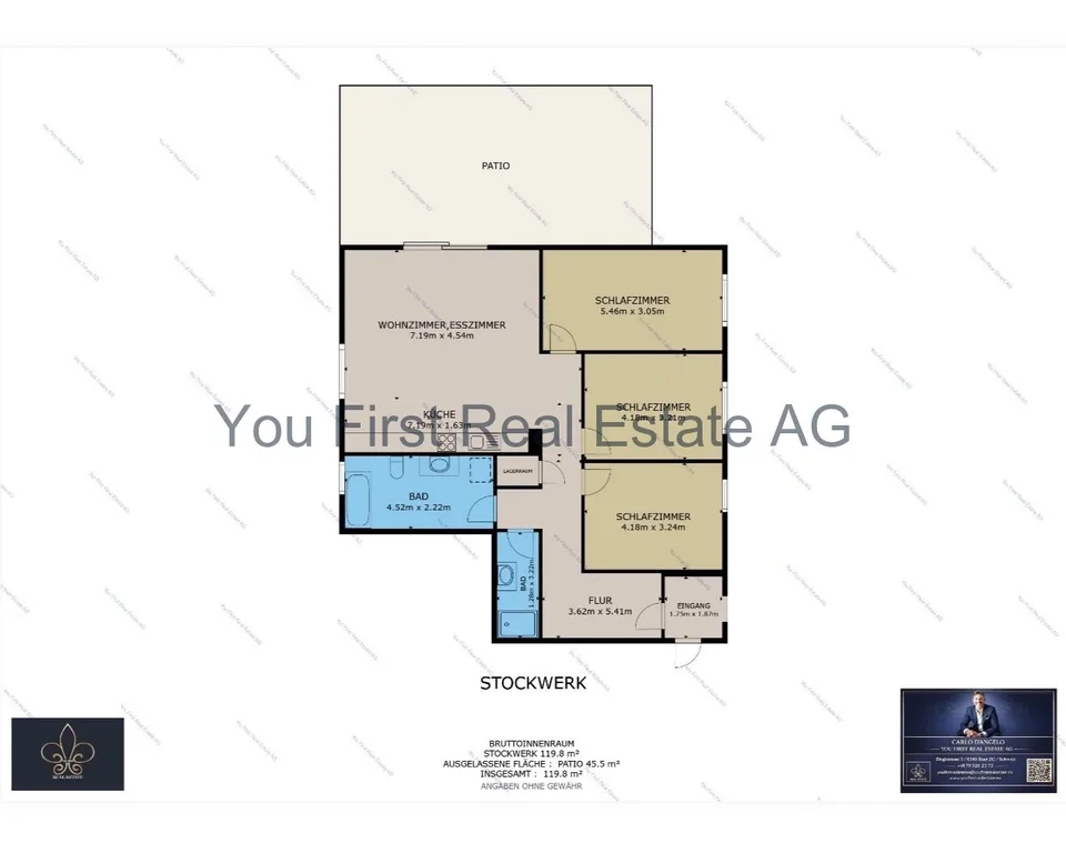 Modern 4.5-room ground-floor apartment with seating area and high-quality features – photo 9 of 9