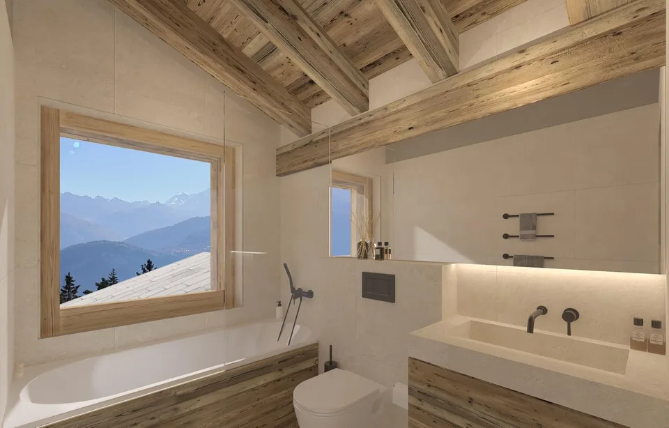 Luxueux Chalet 5,5 pièces à Crans-Montana sur plan (avec authorisation de construire)