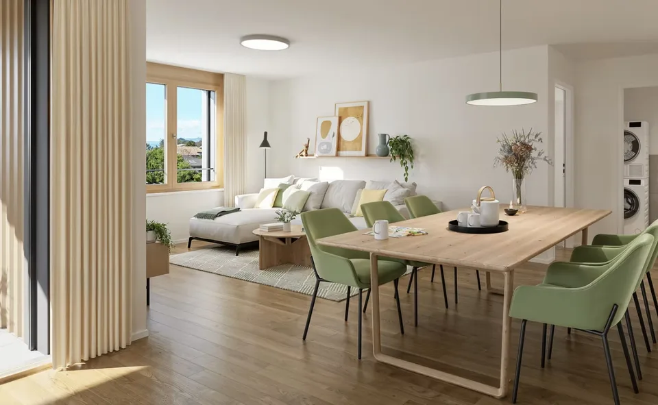 "Neue top 3½-Zimmer-Wohnungen - "Bachpromenade" - Courgevaux"