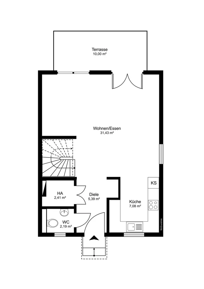 IMMORath.de  Reihenendhaus mit 5 Zimmern und ca. 120 m² & QNG-Siegel