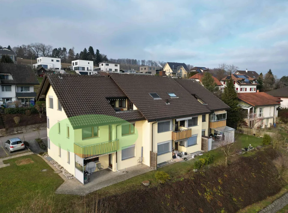 Bello appartamento di 4.5 locali con vista e garage singolo