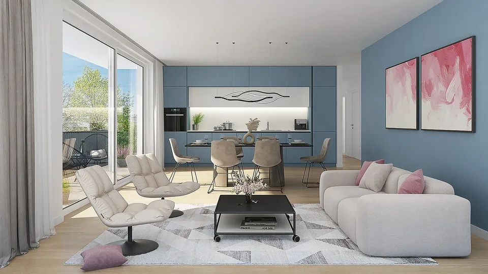 Appartement attique moderne 3.5 pièces dans un emplacement central calme à Ziefen avec parking en sous-sol