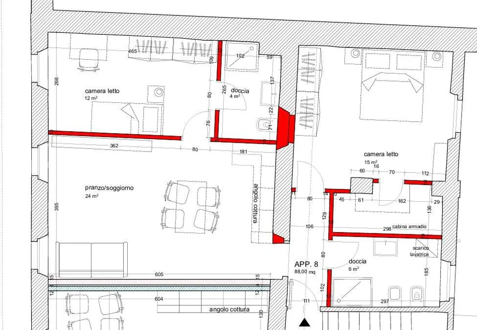 MENDRISIO CAPOLAGO: 3.5 LOC. VISTA LAGO - secondario – Foto 9 von 9