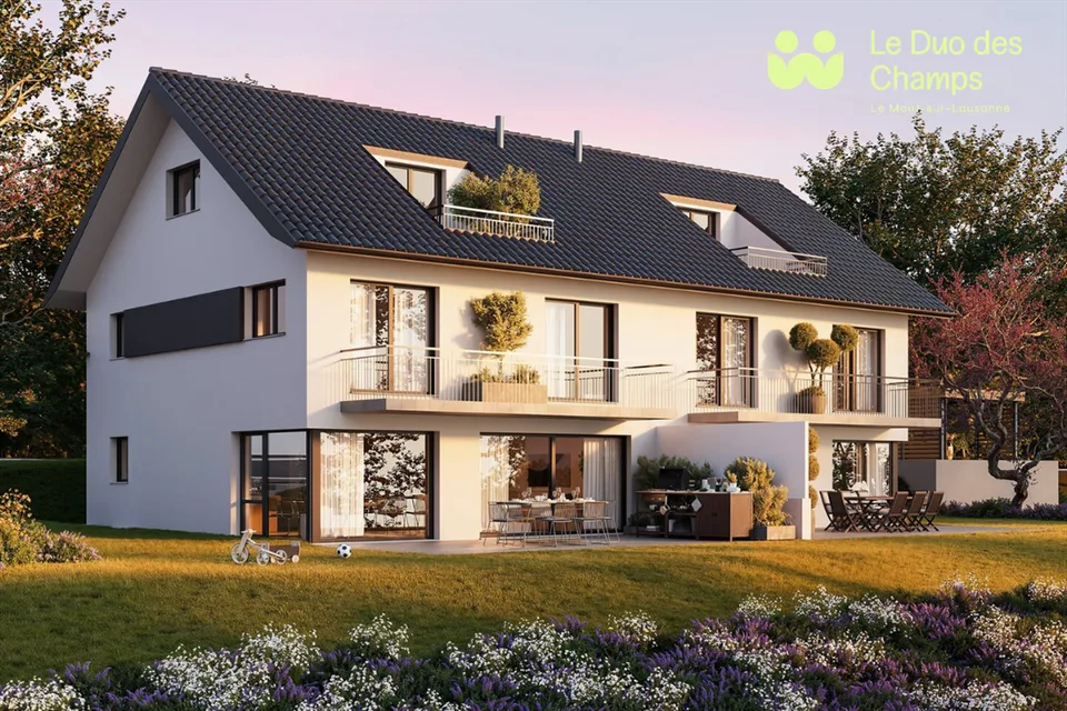 Le Duo des Champs - Spacieuse maison mitoyenne de 5.5 pièces lumineuse et fonctionnelle