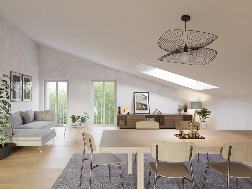 Genießen Sie diese wunderschöne 4,5-Zimmer-Wohnung in einer friedlichen Umgebung