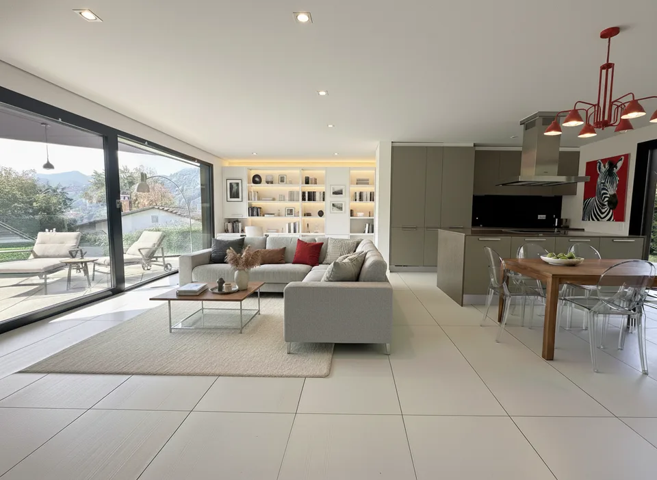 LUGANO-DAVESCO: 3.5 LOCALI DESIGN CON SPA E GROTTINO